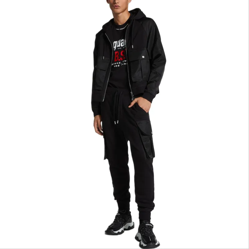 DSQUARED 2 Cropped Relax Fit Utility Hoodie-3