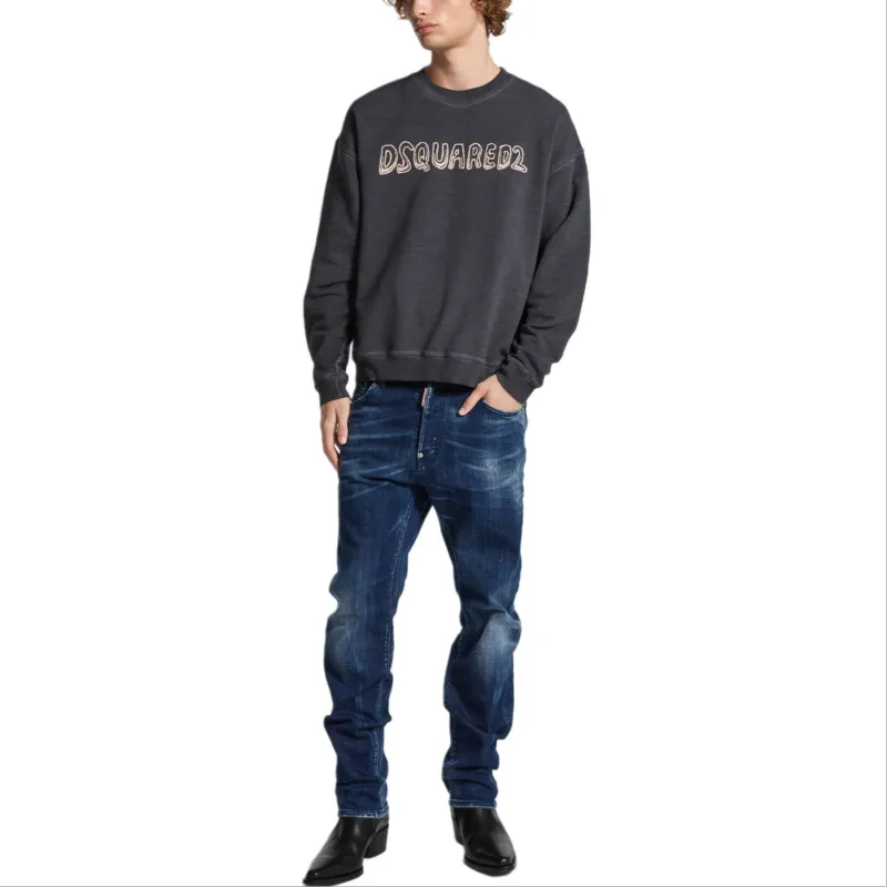 DSQUARED 2 Straight Leg Distressed Jeans-2