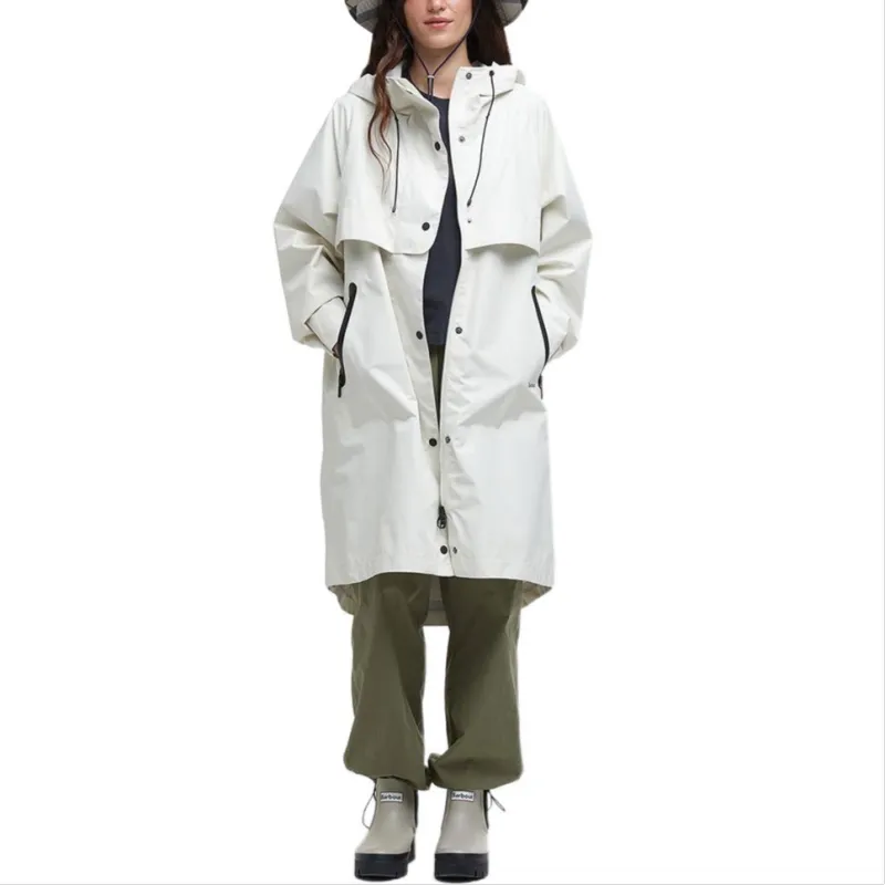 BARBOUR SS25 Trench Coat Women's White-1