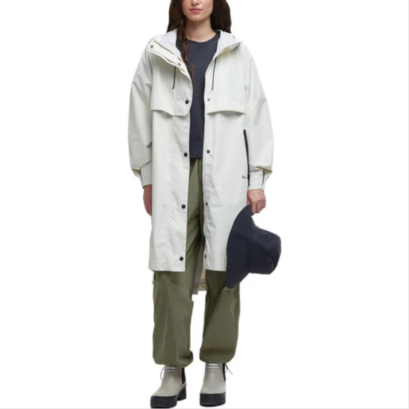 BARBOUR SS25 Trench Coat Women's White-2