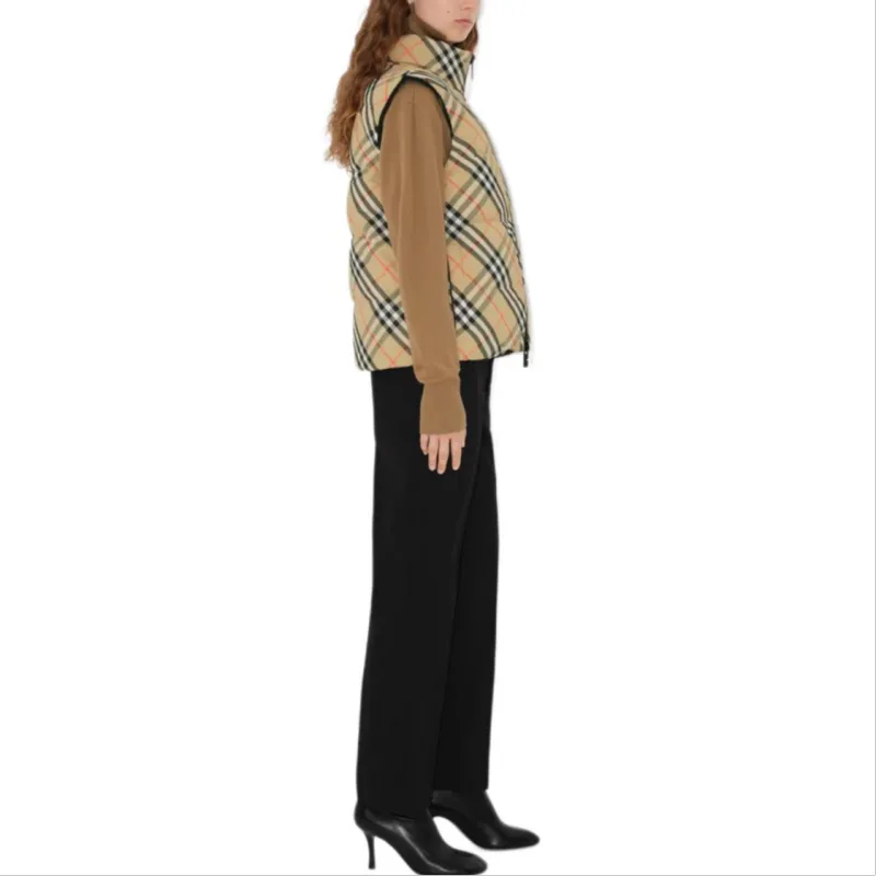 Burberry Check print Reversible Puffer Gilet-3