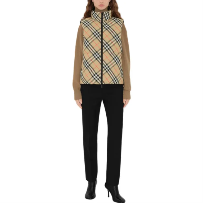 Burberry Check print Reversible Puffer Gilet-1