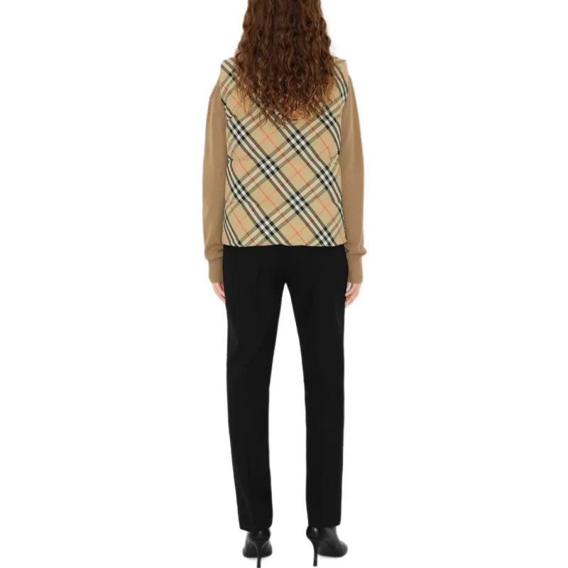 Burberry Check print Reversible Puffer Gilet-2