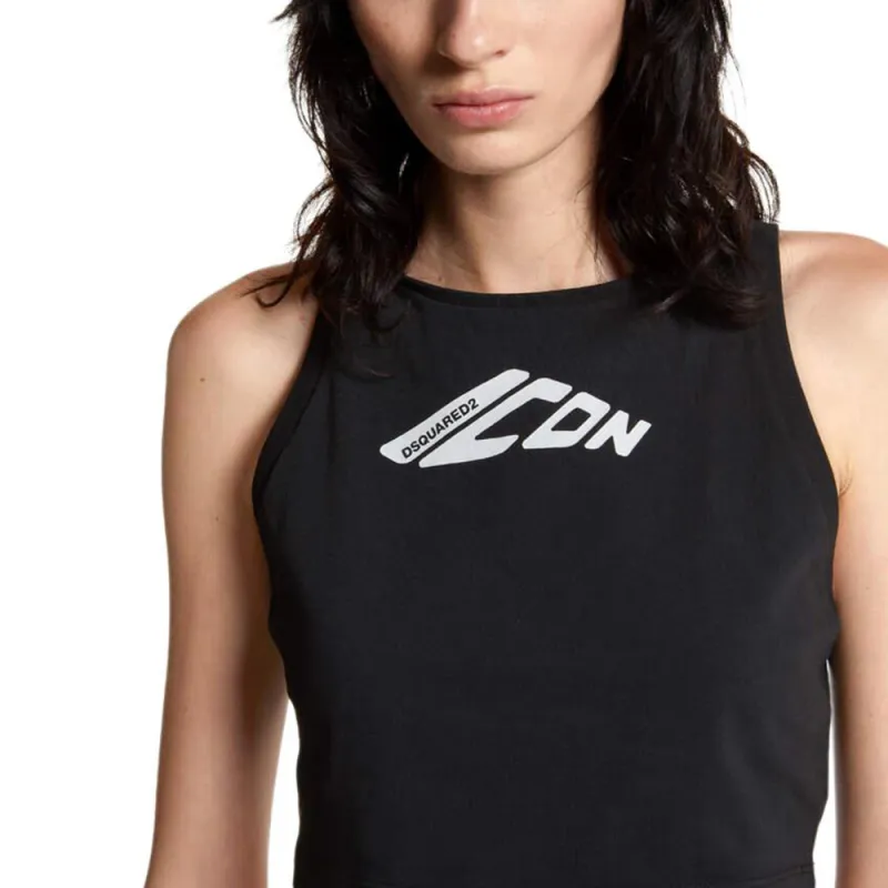 DSQUARED 2 Sleeveless Cropped Tank Top-4