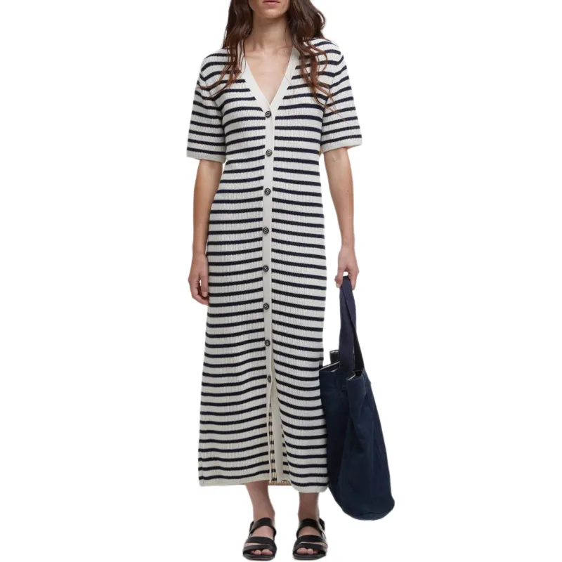 BARBOUR Short Sleeved Dresses Women's Black White-1