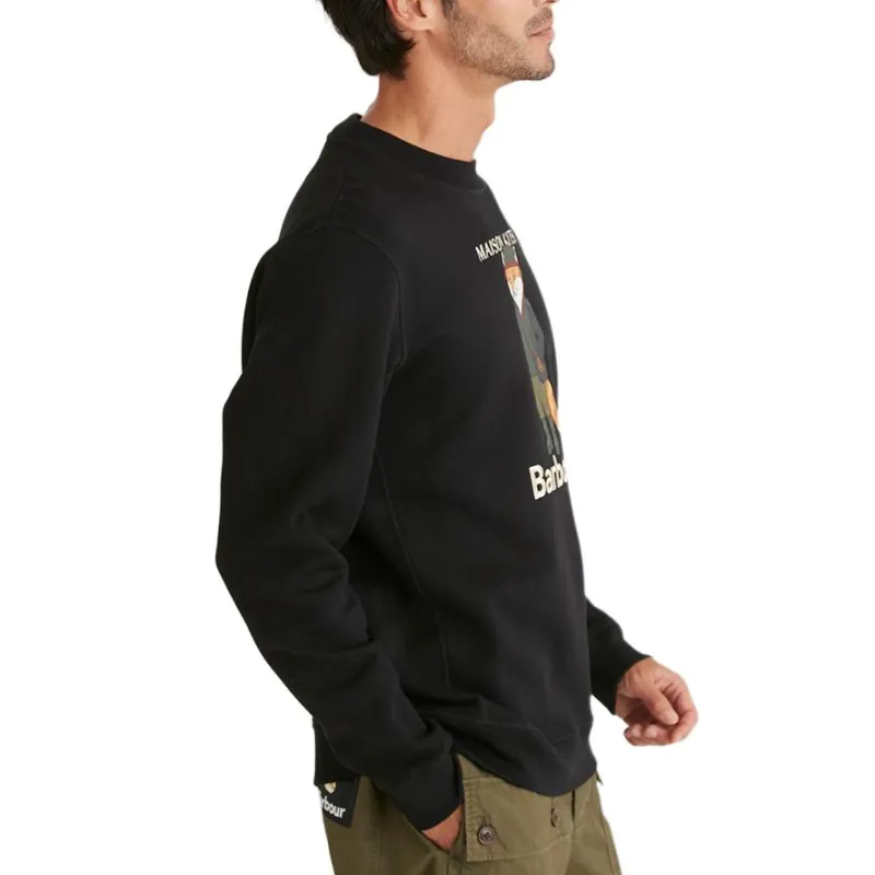 BARBOUR x Maison Kitsune Sweatshirt Men's Black-4