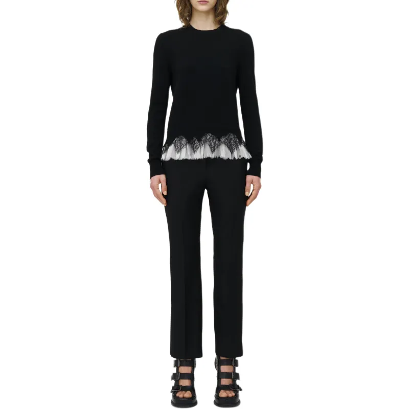 Alexander McQueen Lace trim Sweater-2