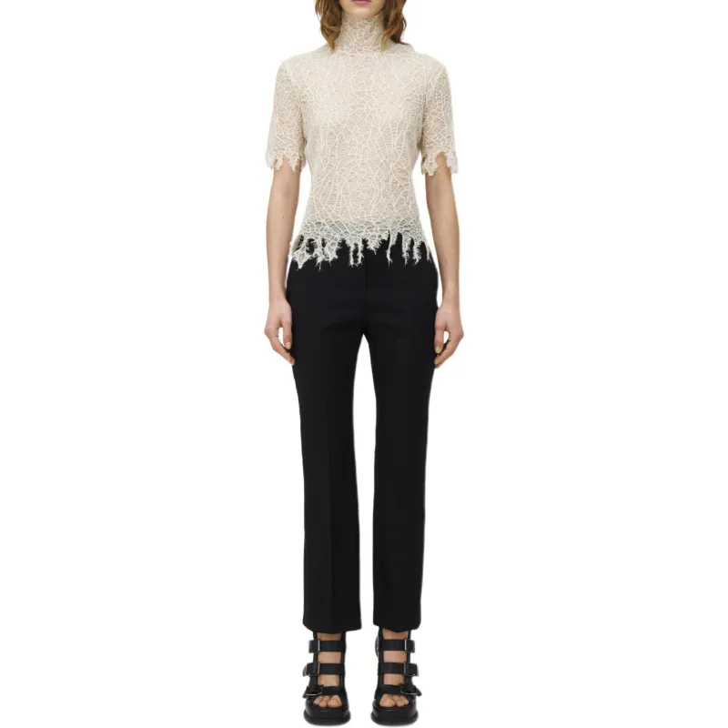 Alexander McQueen Silk Lace Top-2