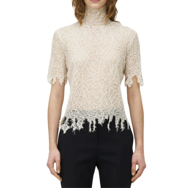 Alexander McQueen Silk Lace Top-1
