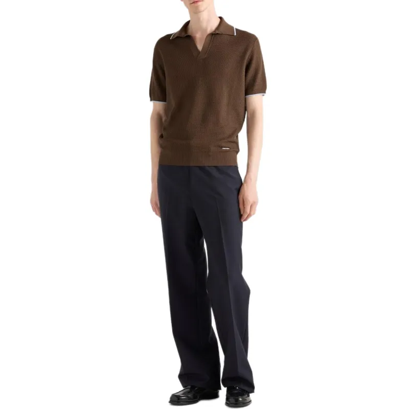 PRADA Polo Shirts Men Ebony-2