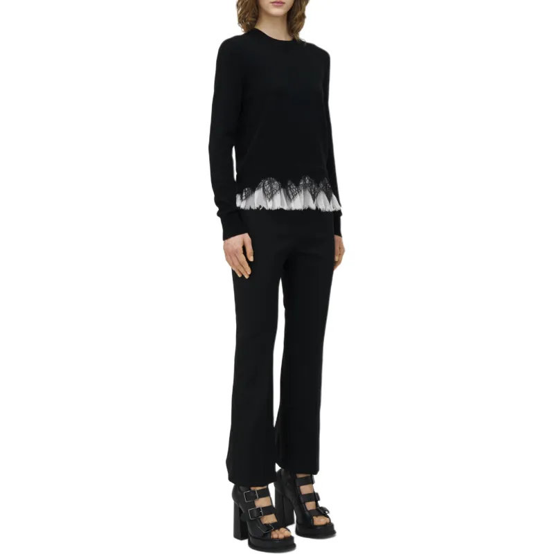 Alexander McQueen Lace trim Sweater-4