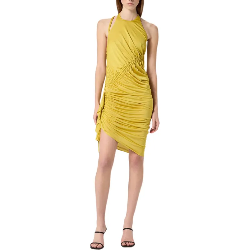 Blumarine Sleeveless Dress Women's Yellow-2