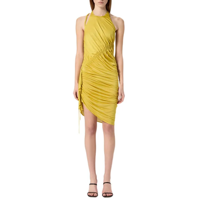 Blumarine Sleeveless Dress Women's Yellow-1