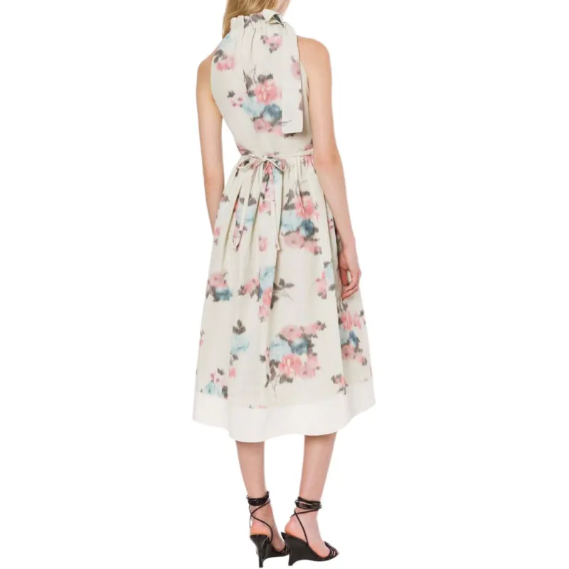 PHILOSOPHY DI LORENZO SERAFINI Floral print Halterneck Dress-2