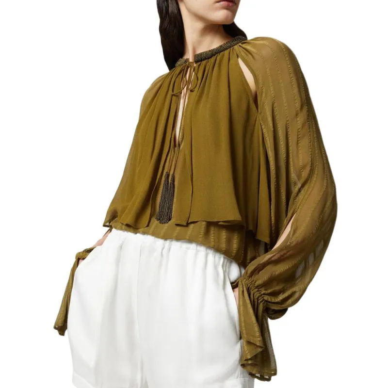 PINKO Shirts Women's Green-5