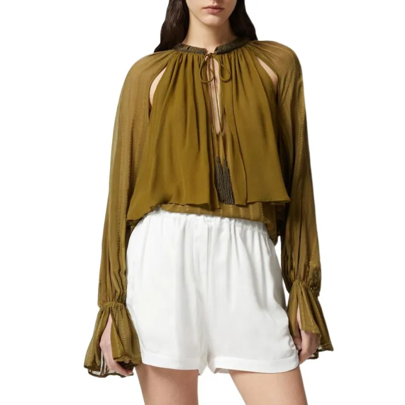 PINKO Shirts Women's Green-2