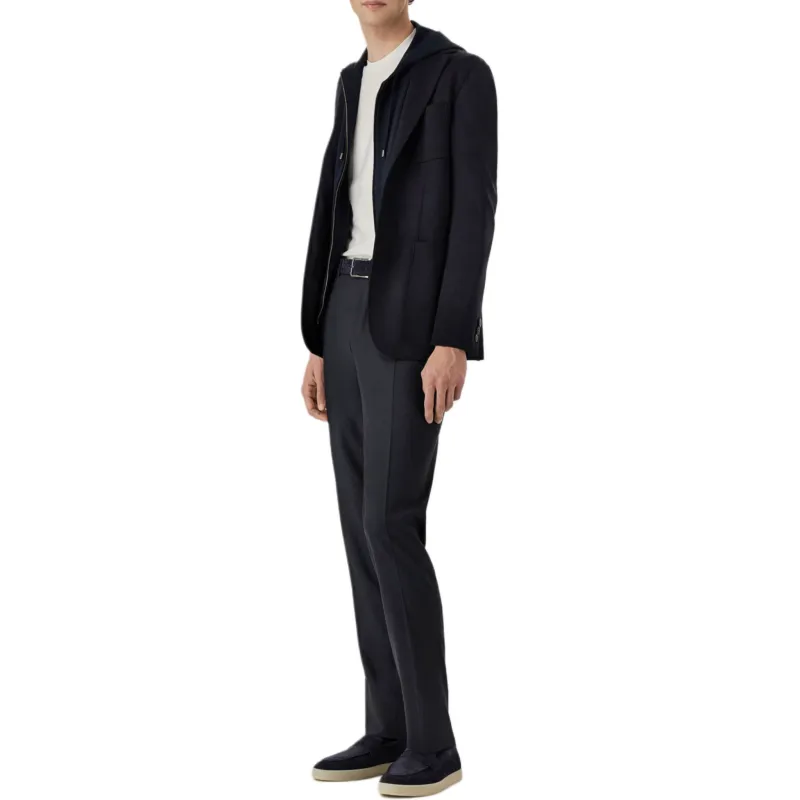 CANALI Suit Trouser Men's Navy Blue-3