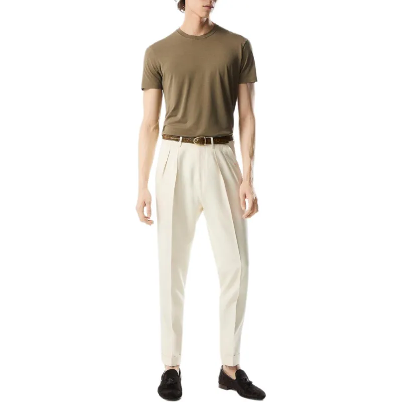 TOM FORD Logo embroidered Jersey T shirt-2