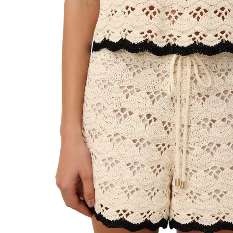 Zimmermann SS25 Casual Shorts Women's Cream-4