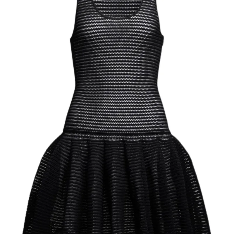 Alaia Short Crinoline Knit Dress-2