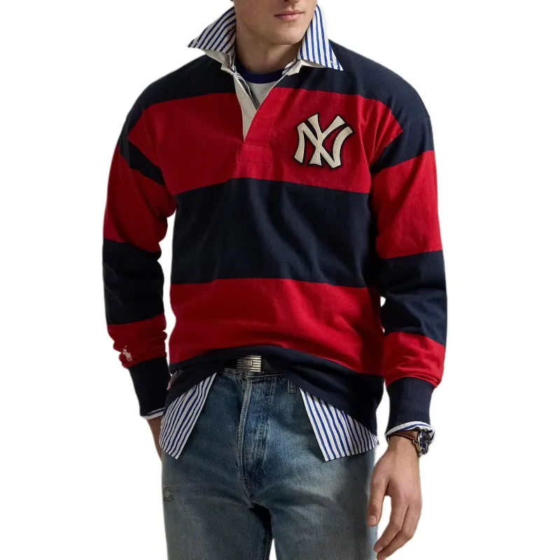 Polo Ralph Lauren Polo Shirt Unisex Red Black-1