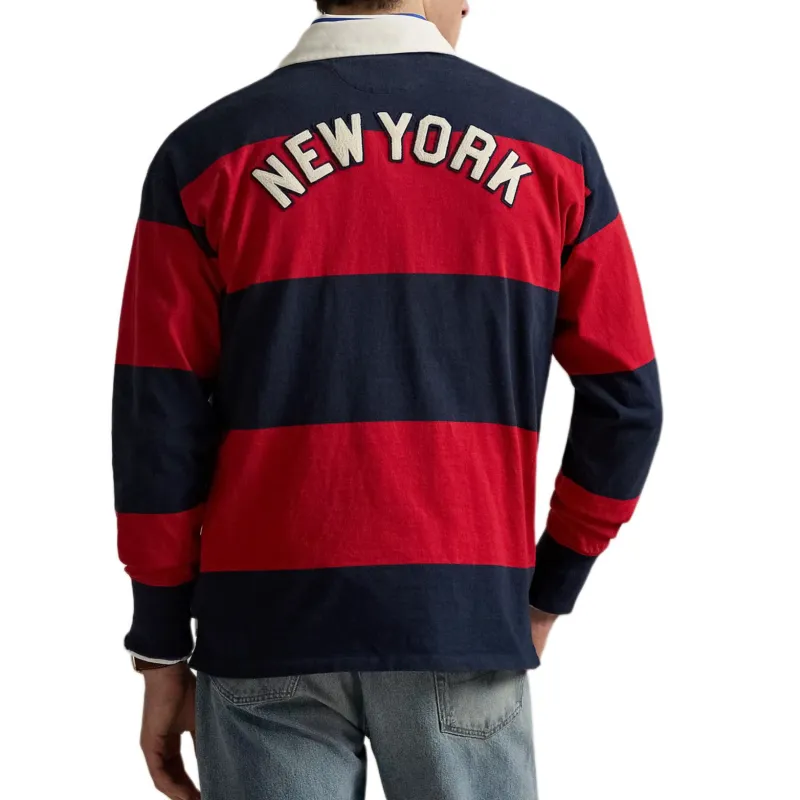Polo Ralph Lauren Polo Shirt Unisex Red Black-4