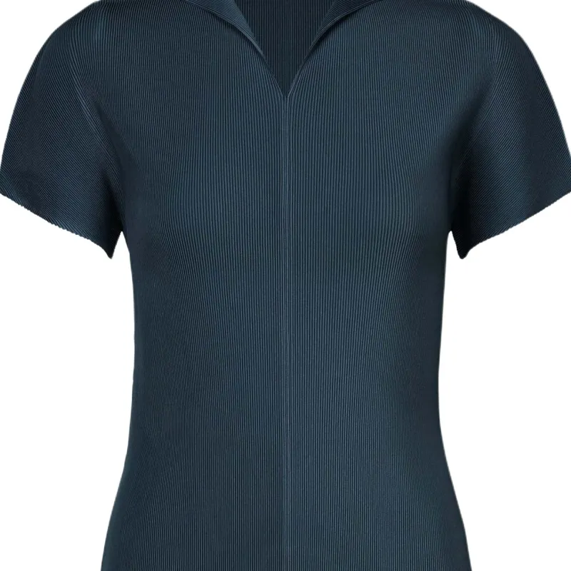 PLEATS PLEASE ISSEY MIYAKE Regular T Shirt Women's Marine Blue-4