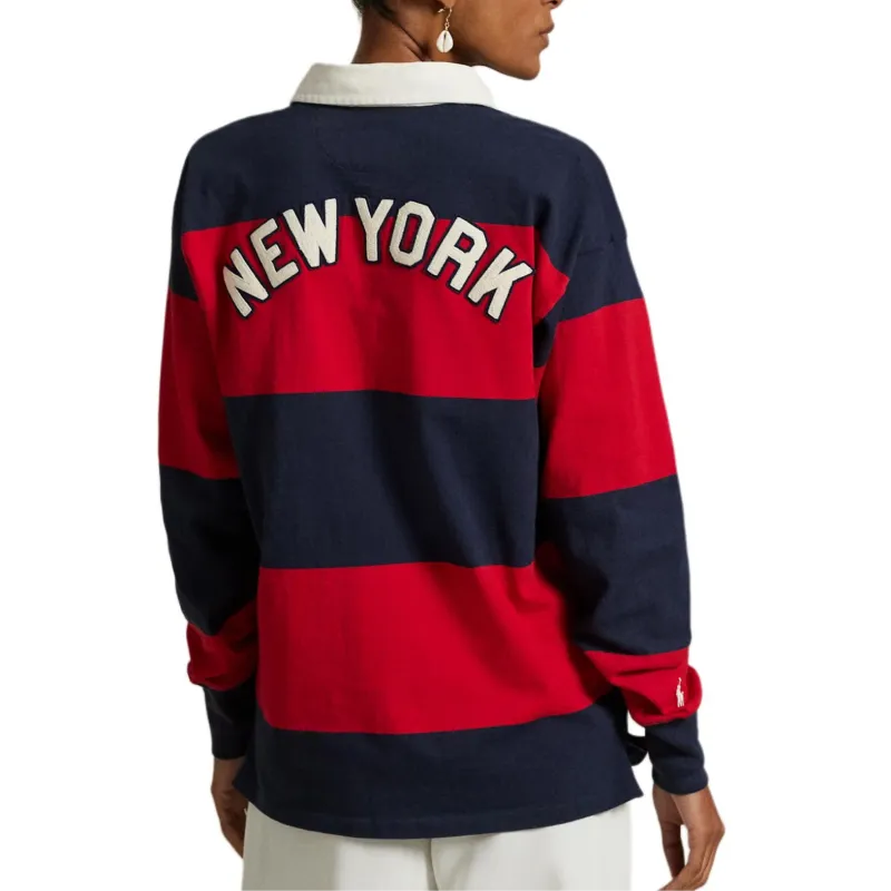Polo Ralph Lauren Polo Shirt Unisex Red Black-3