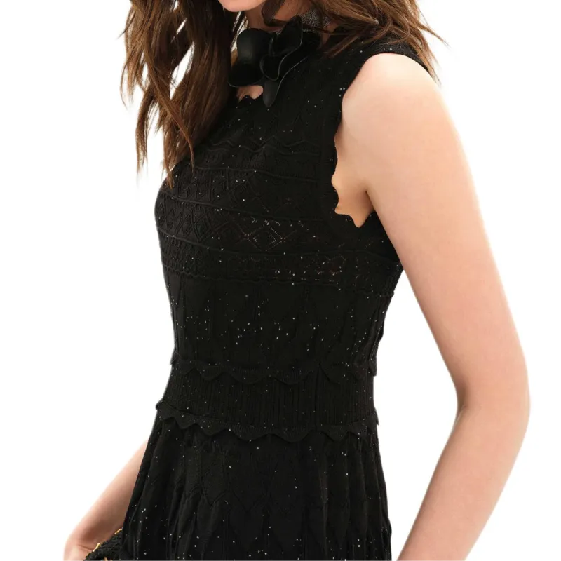 KARL LAGERFELD SS25 Sleeveless Dress Women's Black-4