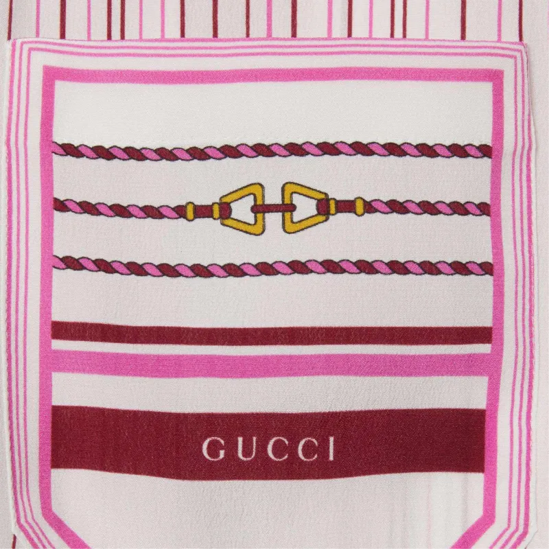 GUCCI SS25 Casual Long Skirt Women's Red-5