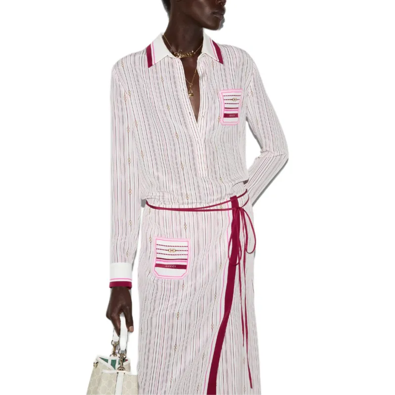 GUCCI Shirts Women's Red-2