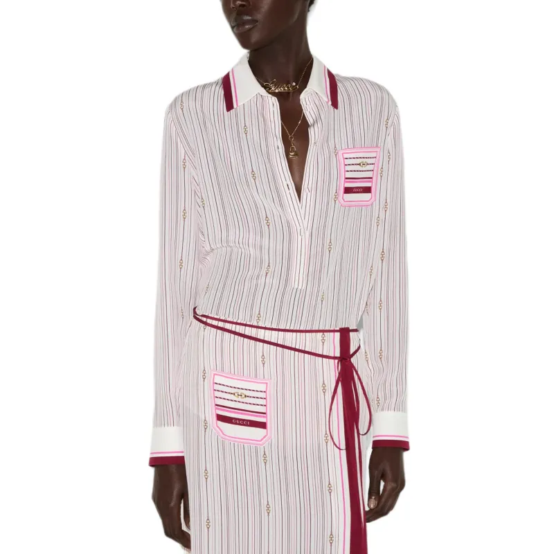 GUCCI Shirts Women's Red-3