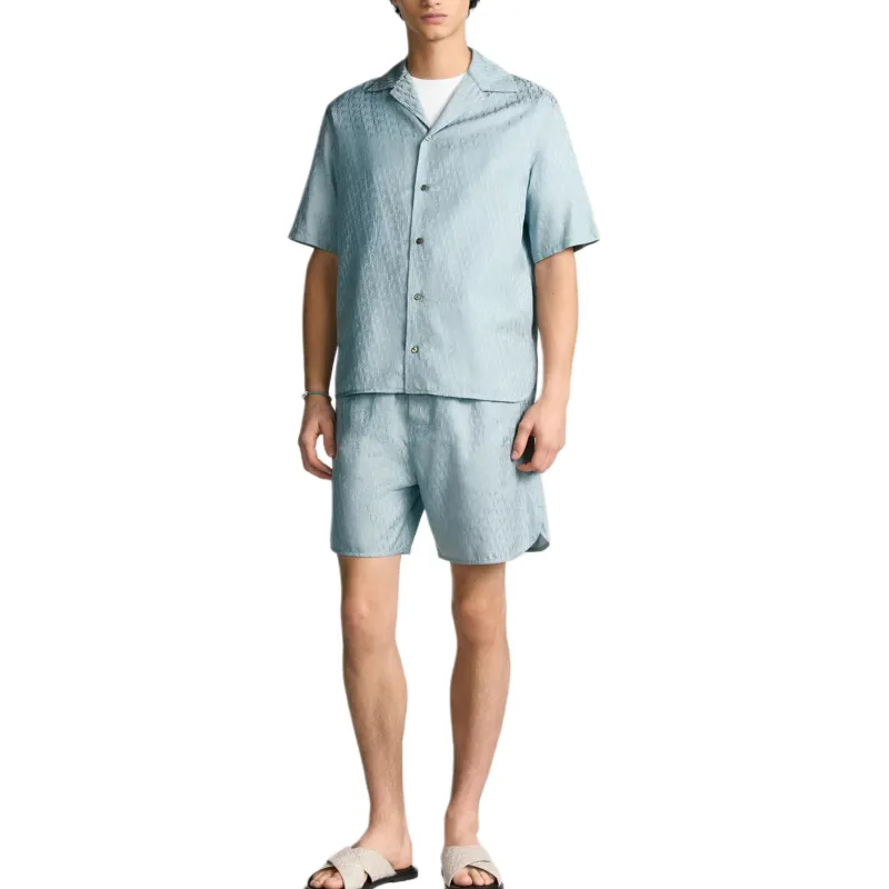DIOR FW25 Shirt Men's Light Blue-2