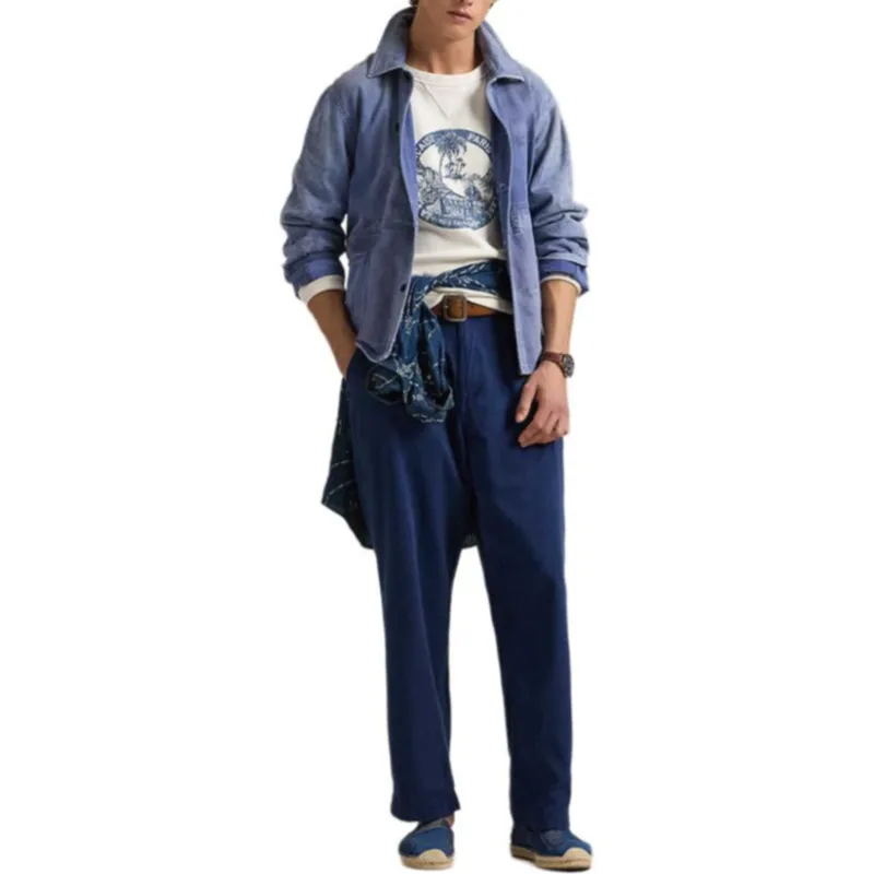 Polo Ralph Lauren SS25 Casual Pants Men's Royal Blue-3