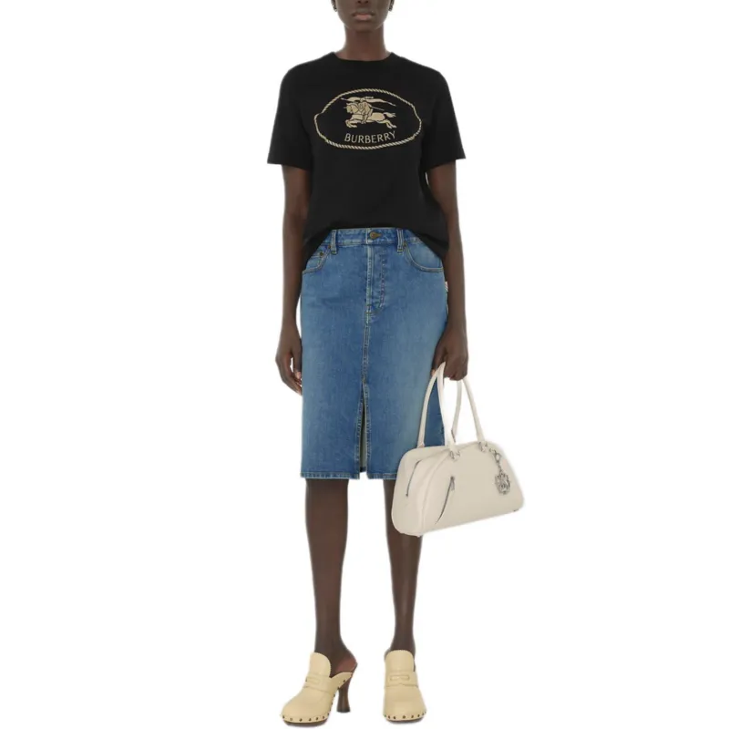 Burberry SS25 Regular T Shirt Women's Black-1
