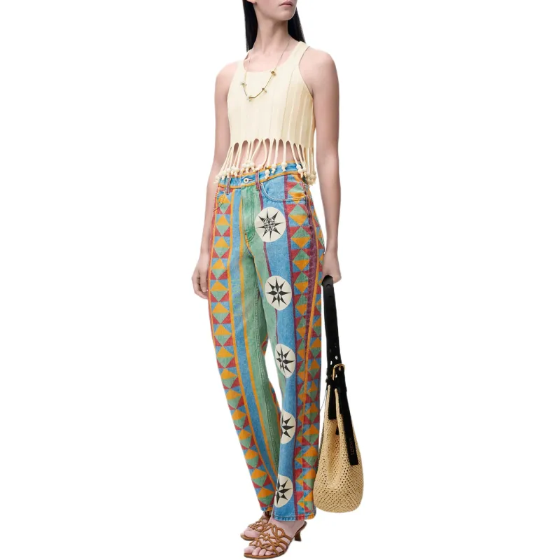 LOEWE Paula's Ibiza SS25 Jeans Women's Multicolor-3