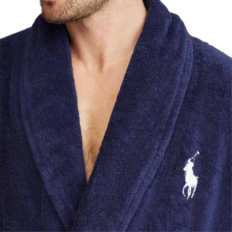 Polo Ralph Lauren Bathrobes Men's Marine Blue-4