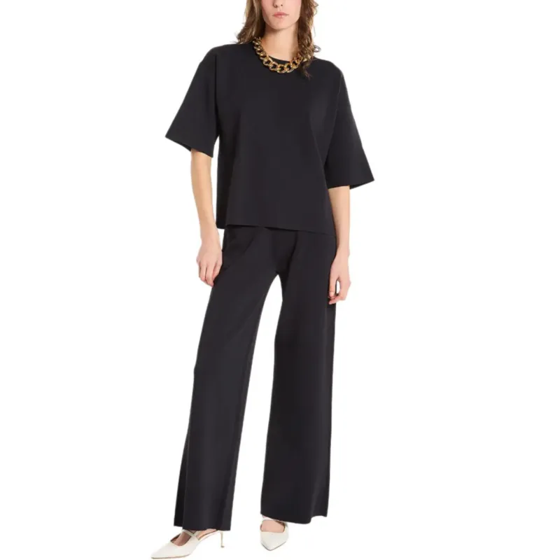 PAROSH Knitwear Women's Dark Blue-2