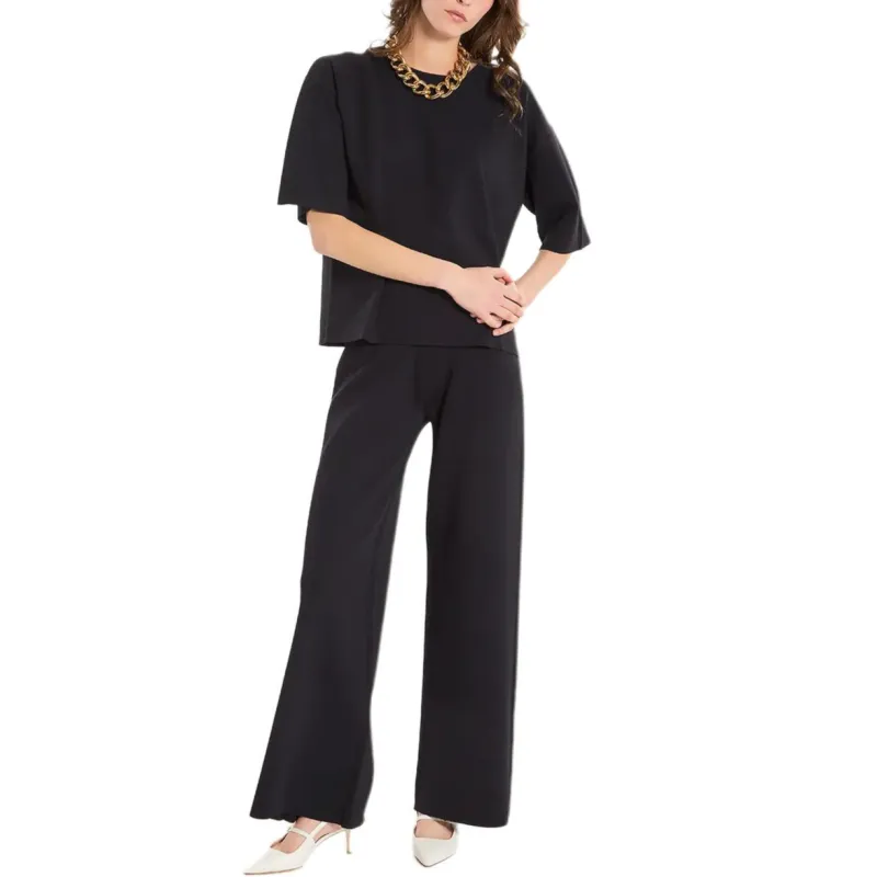 PAROSH Knitwear Women's Dark Blue-3