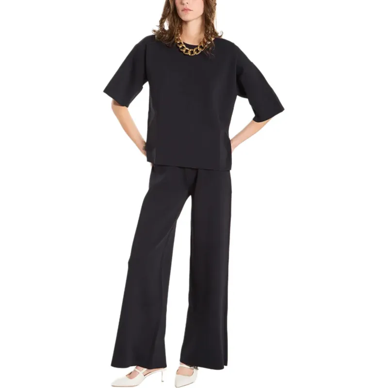 PAROSH Knitwear Women's Dark Blue-1