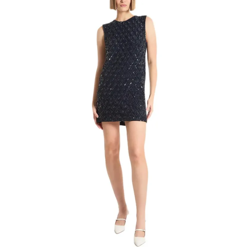 PAROSH Sleeveless Dress Women's Dark Blue-1