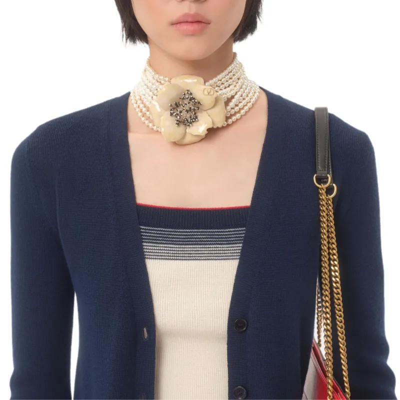 Valentino SS25 Sweater Women's Blue White-7
