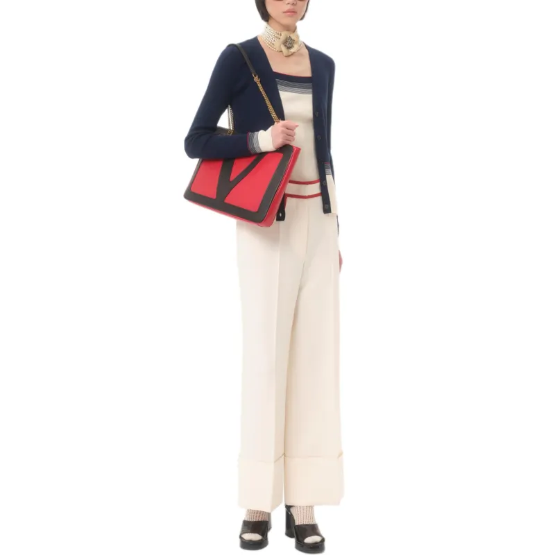 Valentino SS25 Sweater Women's Blue White-5