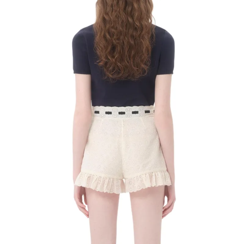 Valentino Cherry charm Polo Top-2