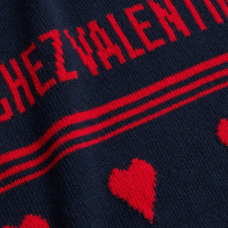Valentino SS25 Chez Valentino Sweater Men's Blue Red-7