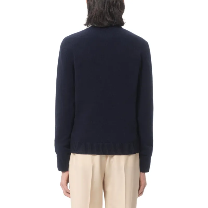 Valentino SS25 Chez Valentino Sweater Men's Blue Red-3