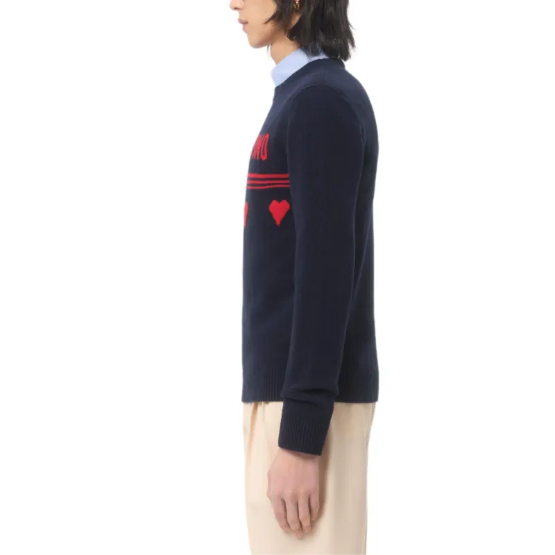 Valentino SS25 Chez Valentino Sweater Men's Blue Red-4