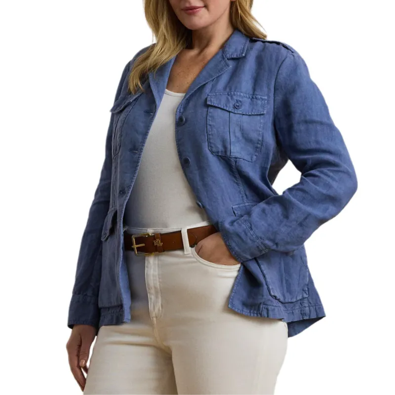 LAUREN RALPH LAUREN Business Suit Coat Women's Blue-3