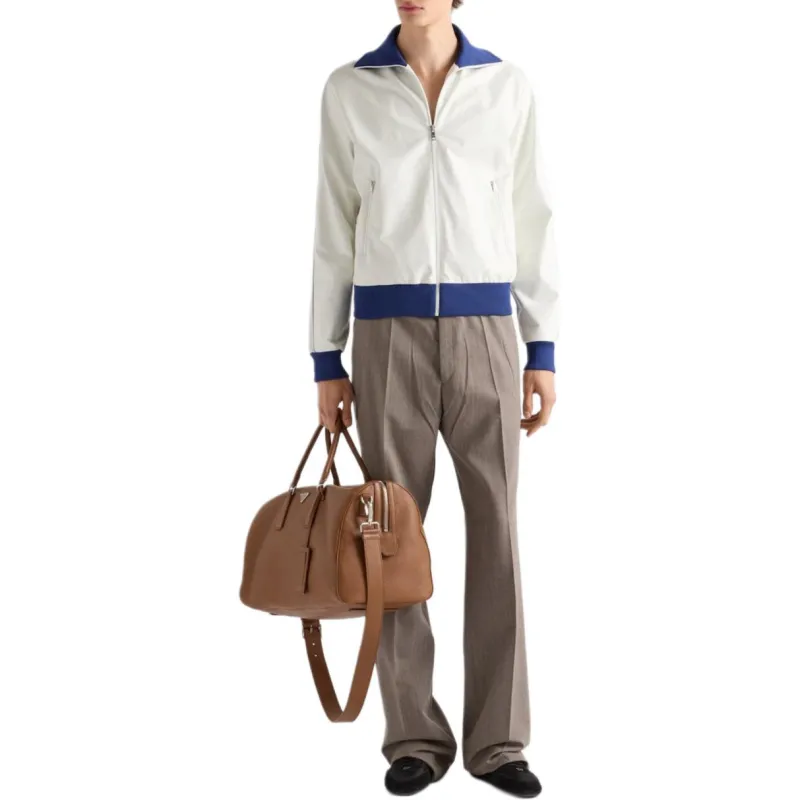 PRADA Leather Jacket Men's White-1