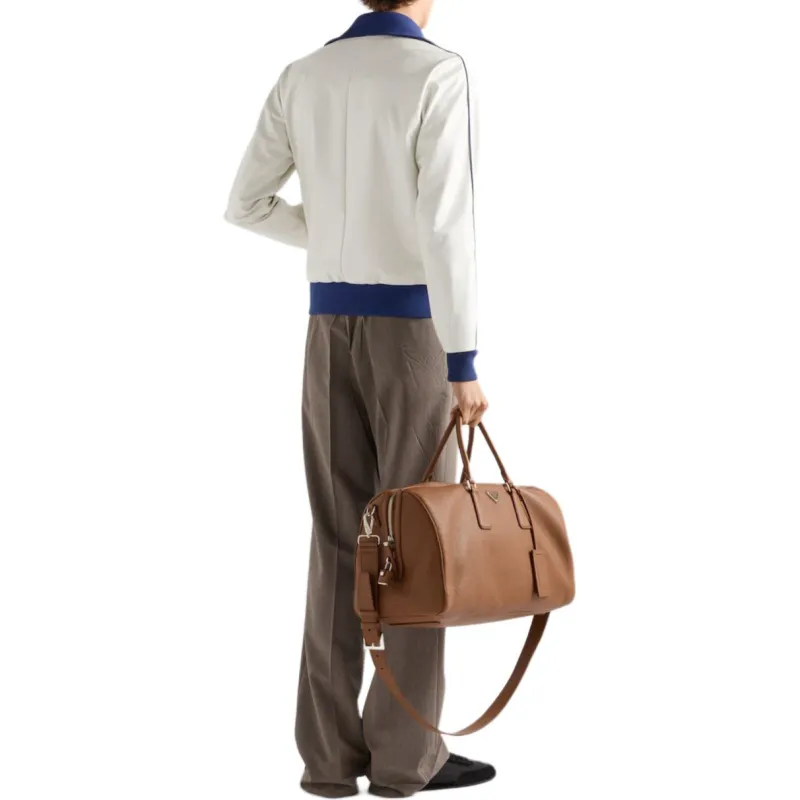 PRADA Leather Jacket Men's White-2